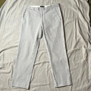 Banana Republic seersucker pants size 10 L 28 1/2 inch inseam